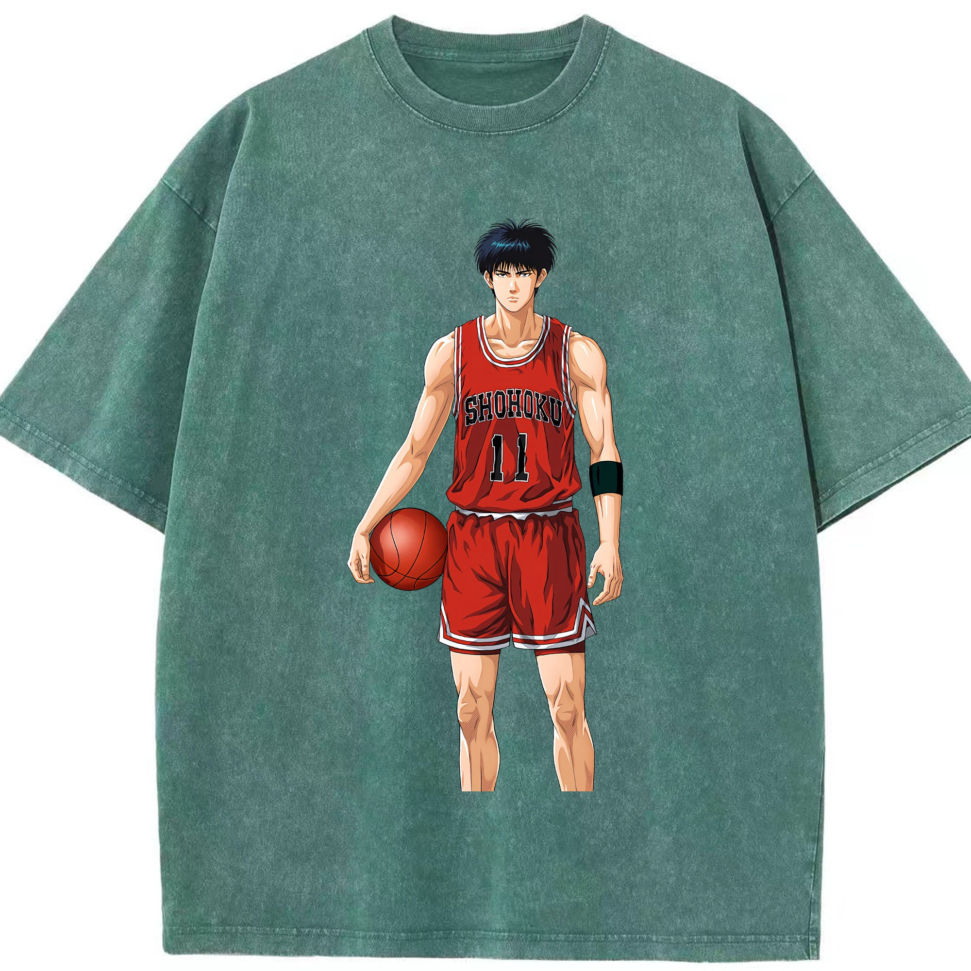 （画像用） SLAM DUNK／スラムダンク 綿100% ヴィンテージ風 半袖Tシャツ（フロントプリント）